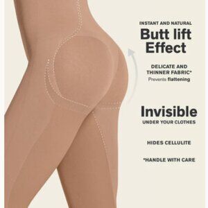 Leonisa SmartShape Extra Invisible Butt Lifter Full-Leg Body Shaper Size XXL